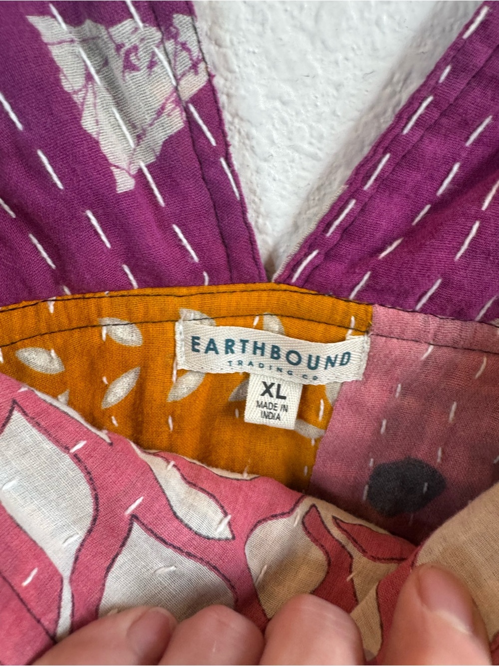 EARTHBOUND TRADING CO Patchwork Quilted Overalls - Picture 7 of 15